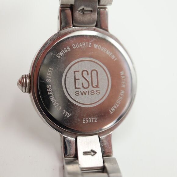 ESQ Esquire Swiss Women Watch Silver Tone 24mm Dial 5.5\